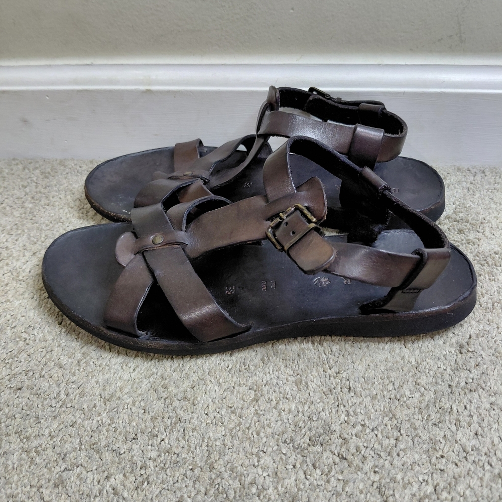 Brador Women Size 38 Brown Leather Sandals